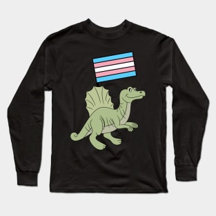 Trans Dino flag Long Sleeve T-Shirt